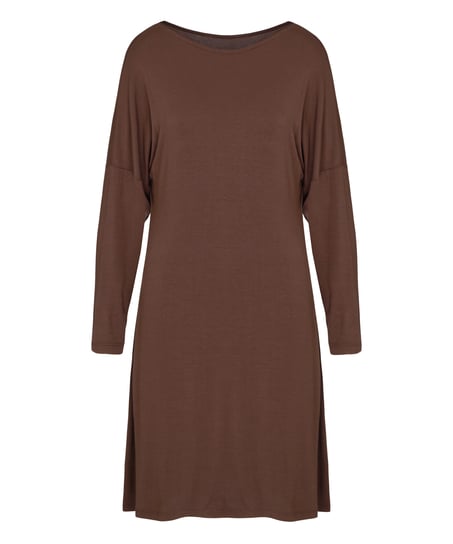 Koszula nocna Jersey Essential, Brązowy