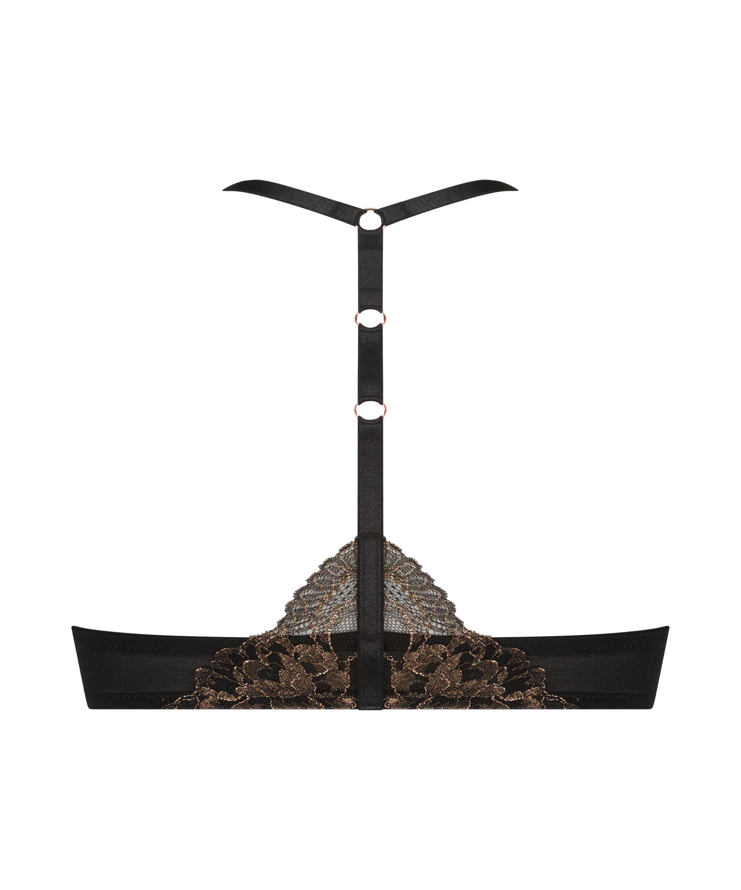 Usztywniony biustonosz push-up z fiszbinami Lexi, Czarny, main