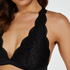 Halter racerback bralette, Czarny