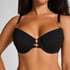 Biustonosz bikini z usztywnieniem Bahamas, Czarny