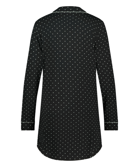 Sukienka Essential z dżerseju z długim rękawem, Czarny