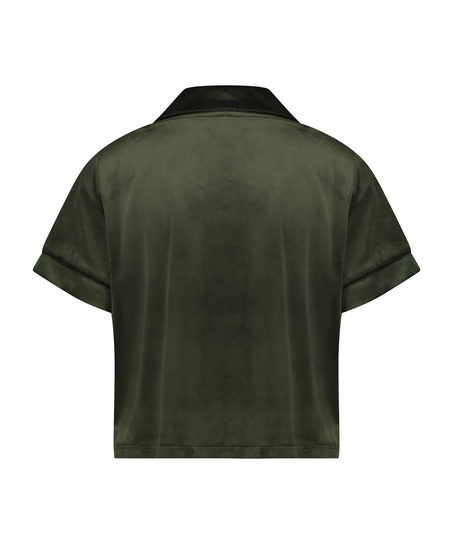 Bluza z weluru, Zielony
