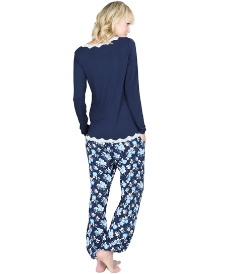 Pyjama pants Feliz Flower, Niebieski