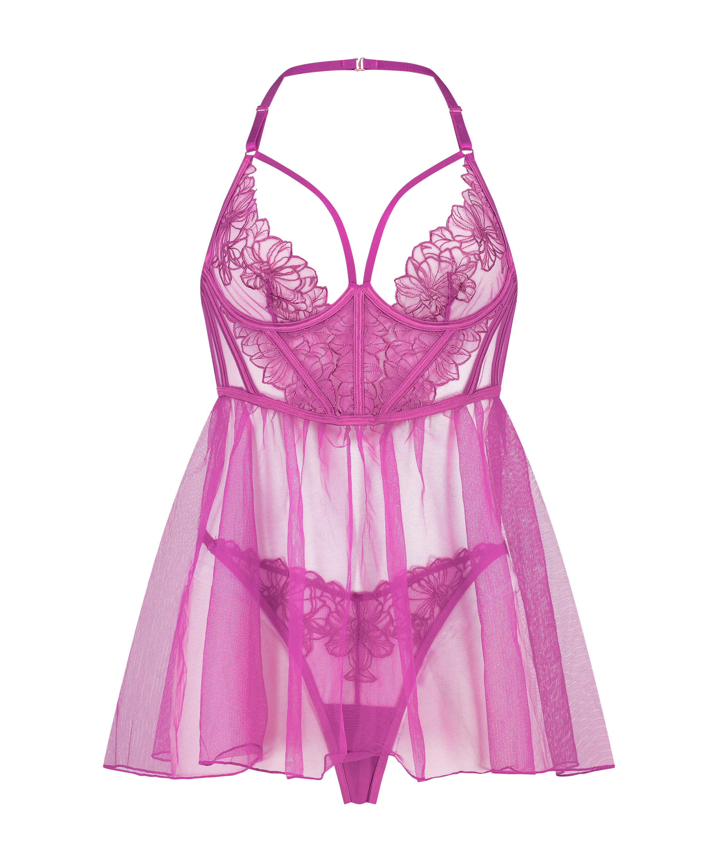 Babydoll Constance, Fioletowy, main