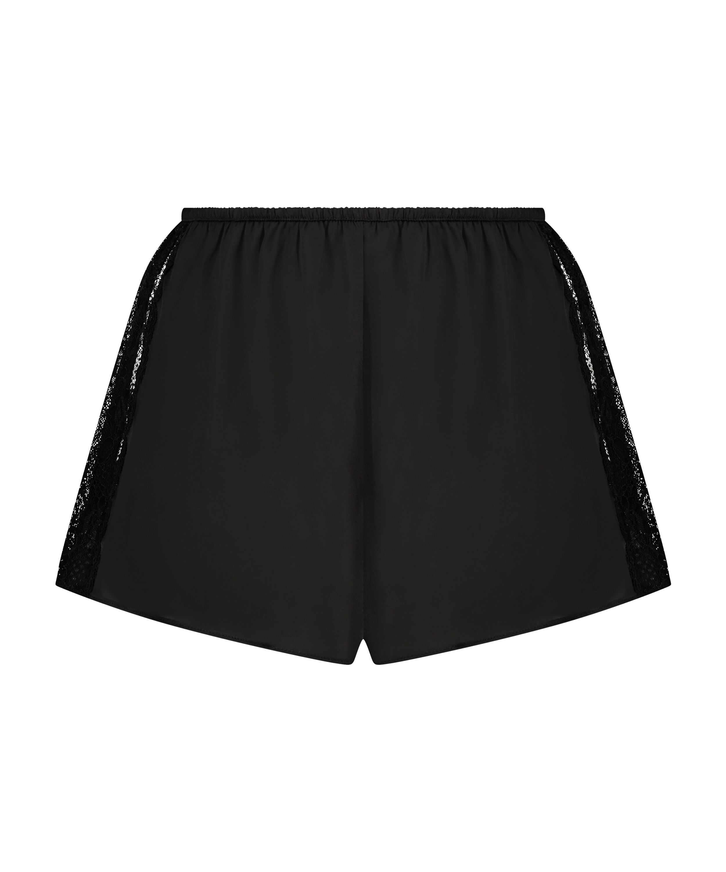 Satynowe szorty piżamowe Marcela, Czarny