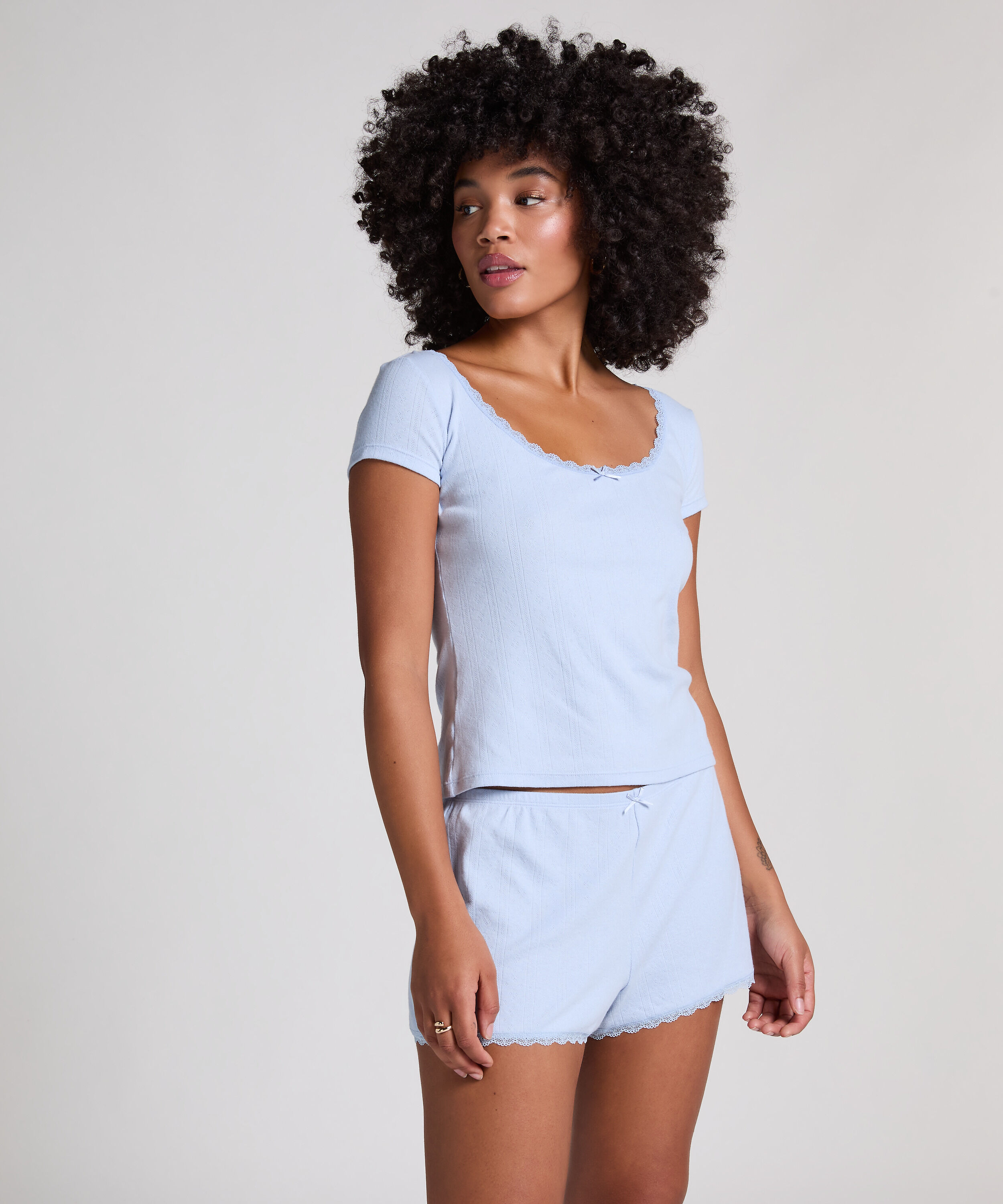 Top Pointelle, Niebieski