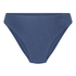 Majtki Bikini Wysoko Krojona Sardinia, Niebieski