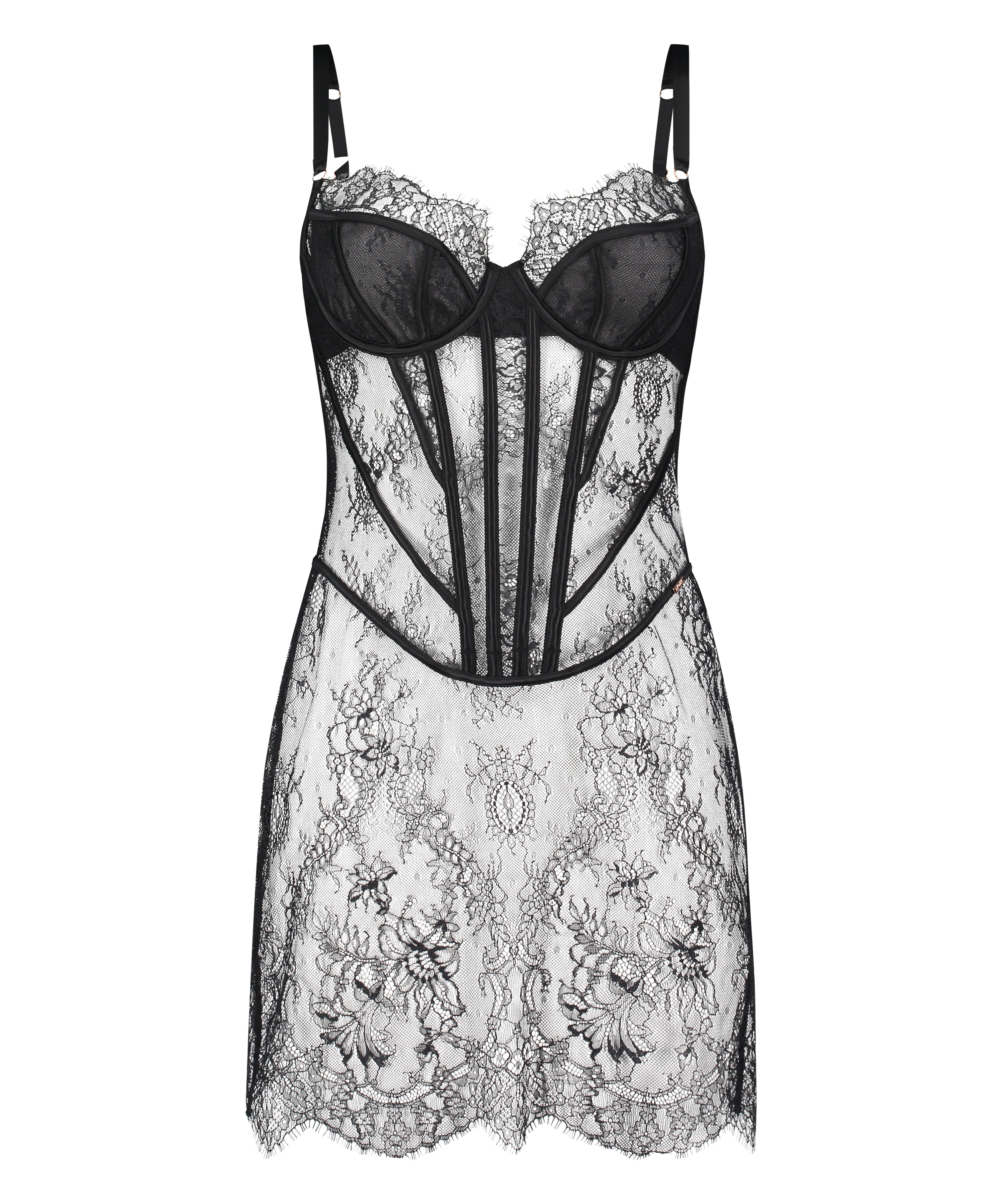 Halka Lace Camille, Czarny, main