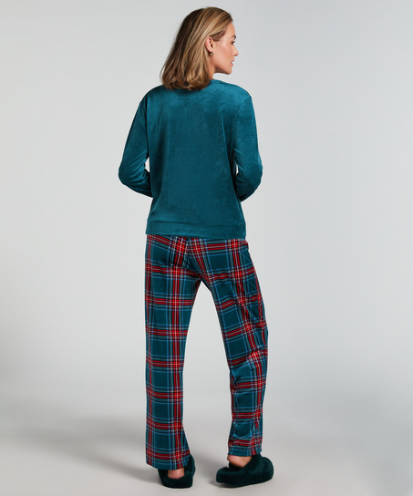 Piżama z torbą, Niebieski