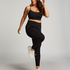 Legginsy z wysokim stanem, Czarny