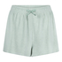 Szorty z materiału frotte, Zielony