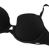 Usztywniony biustonosz push-up z fiszbinami Essential, Czarny