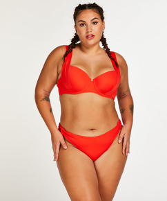 Usztywniany top bikini z fiszbinami Sardinia, Czerwony