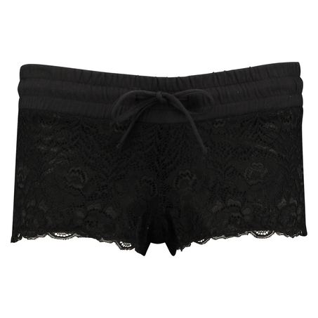 Lace Shorts, Czarny