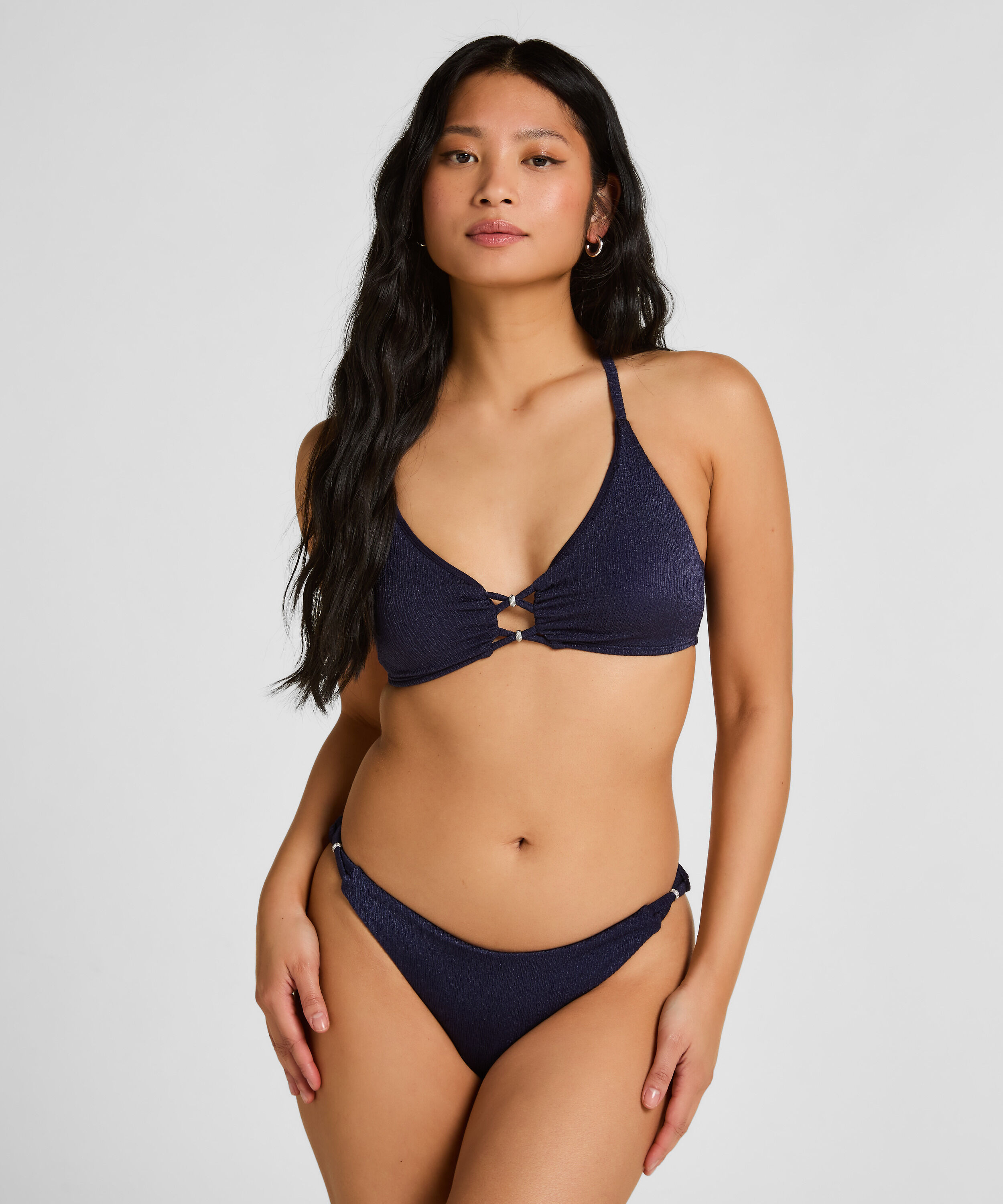 Figi Bikini Highleg Sorento, Niebieski