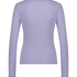 Top od piżamy Henley, Fioletowy