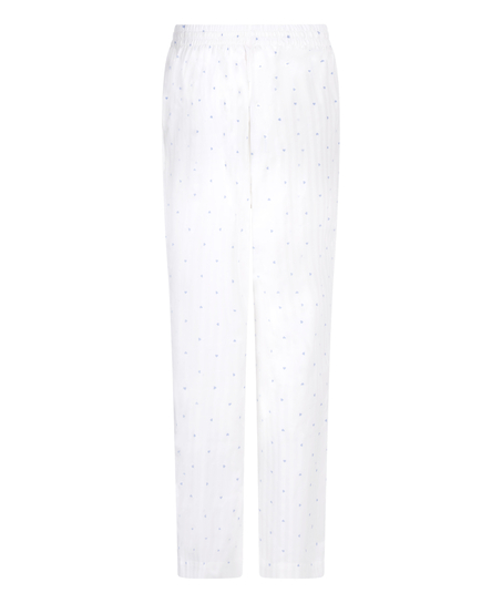 Dżersejowe spodnie Jacquard Hearts, Niebieski