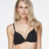 Padded underwired push-up bra, Czarny