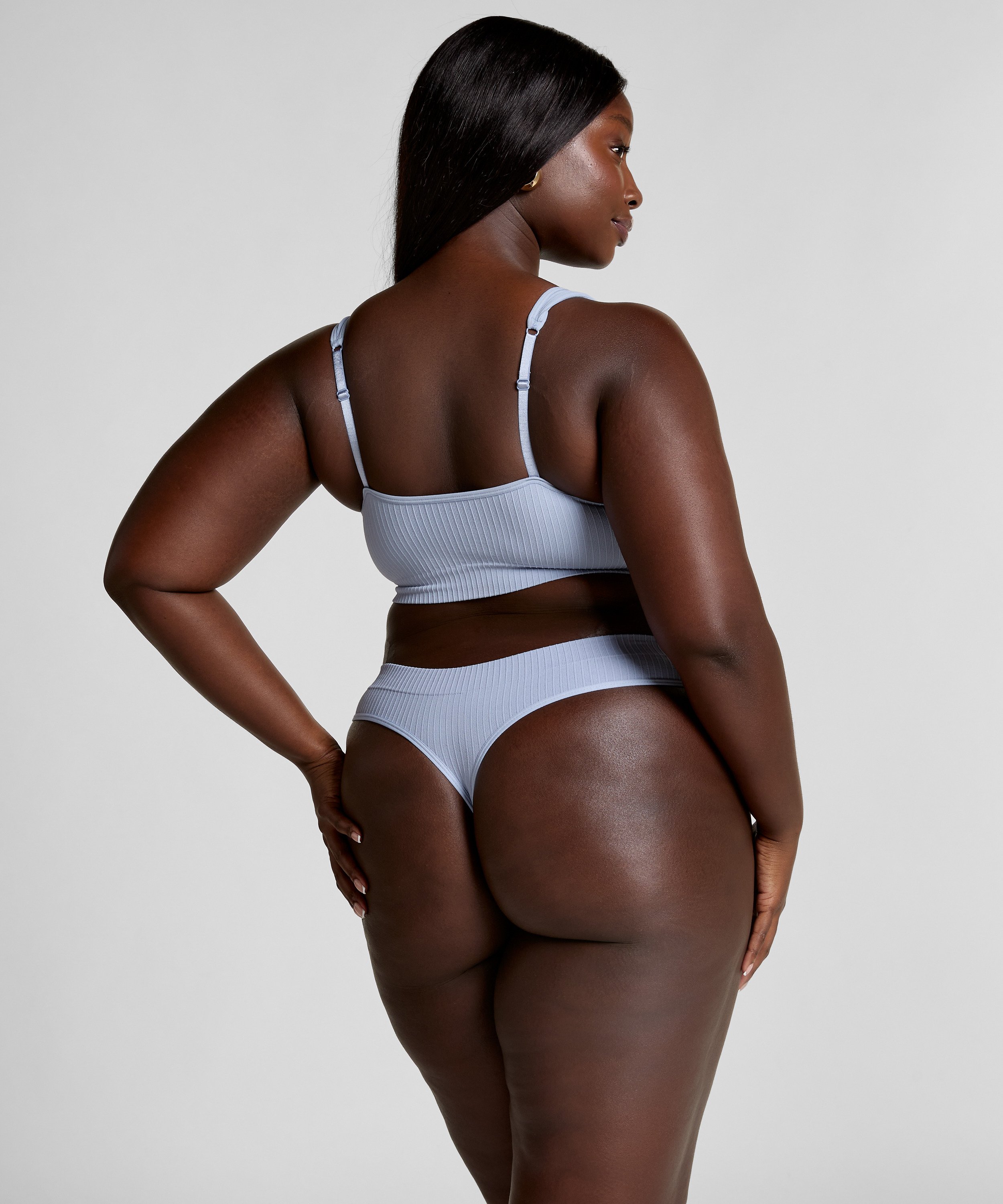 Braletka z dekoltem Dianne, Niebieski, main