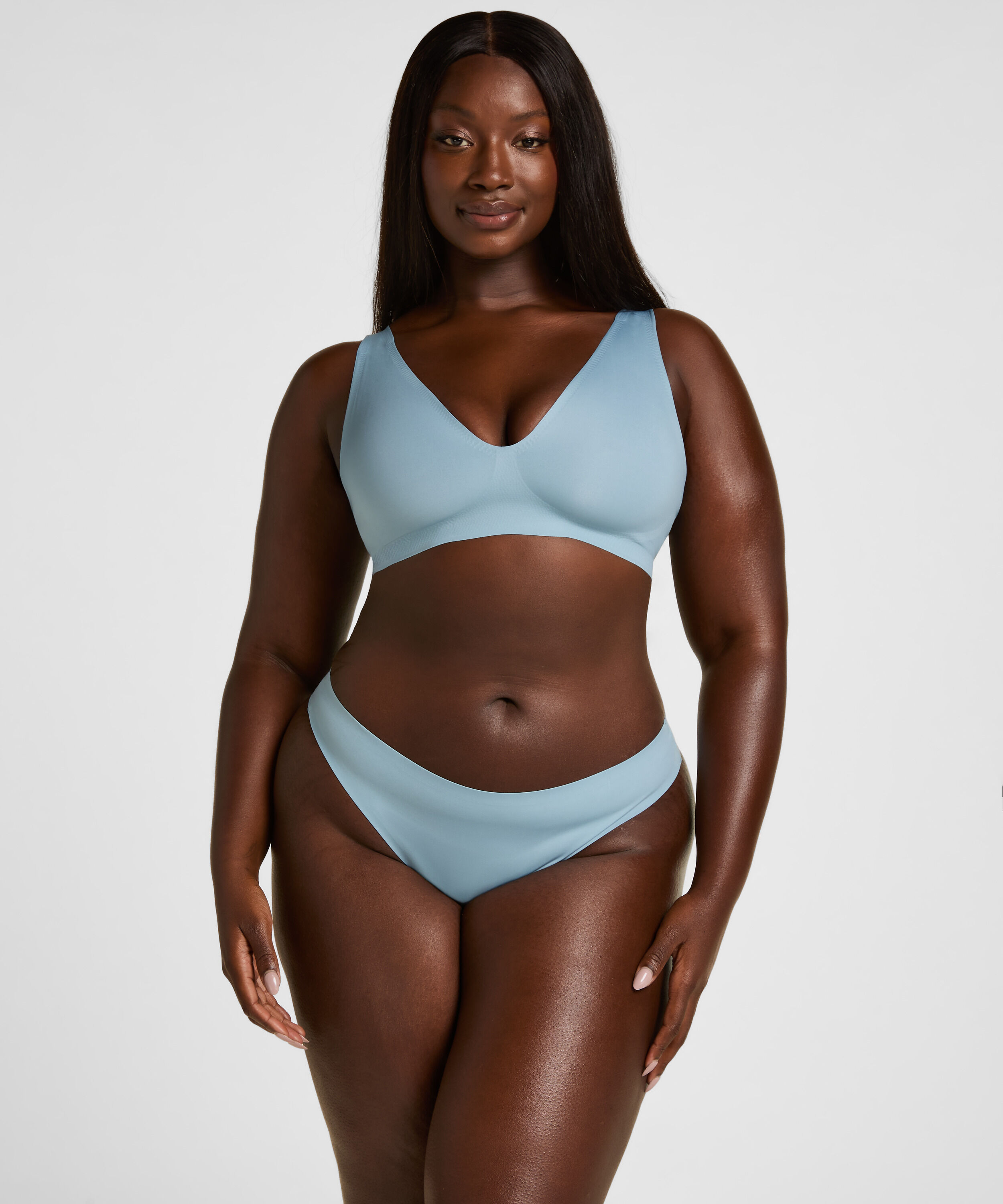 Super Comfort Stringi, Niebieski