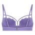 Usztywniany top bikini z fiszbinami Scallop, Fioletowy