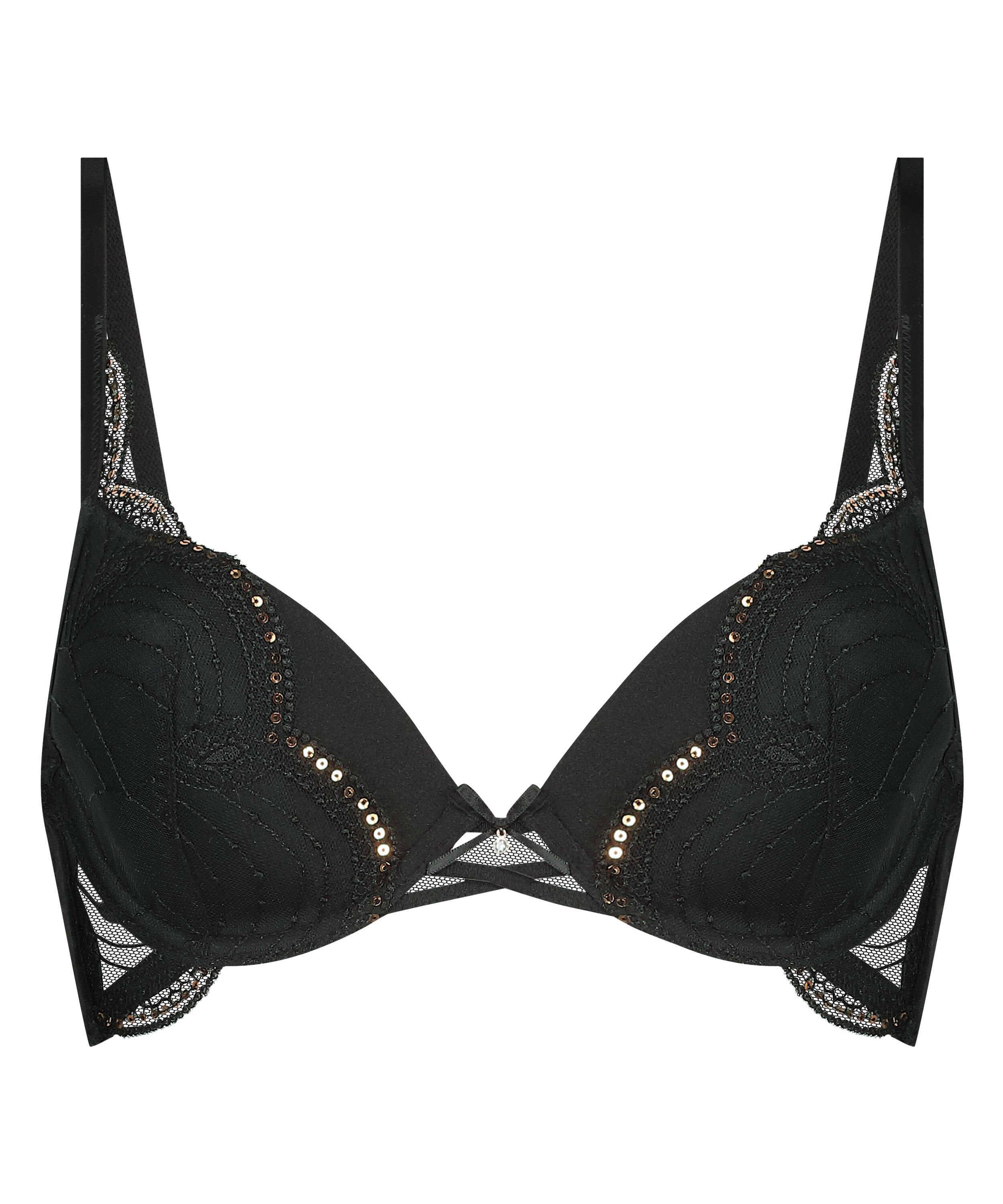 Biustonosz usztywniany z fiszbinami Ruby, Czarny