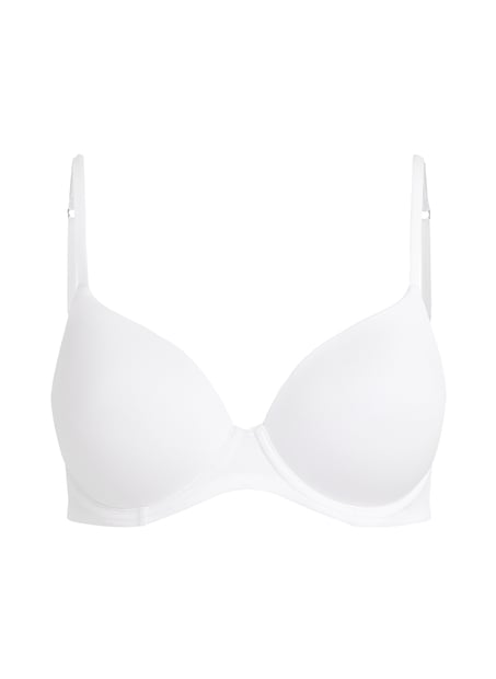 Biustonosz usztywniany z fiszbinami Super Soft, Biały
