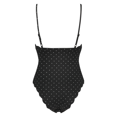 Scallop Swimsuit, Czarny
