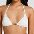 Tr&oacute;jkątny Top Bikini Crinkle, Biały