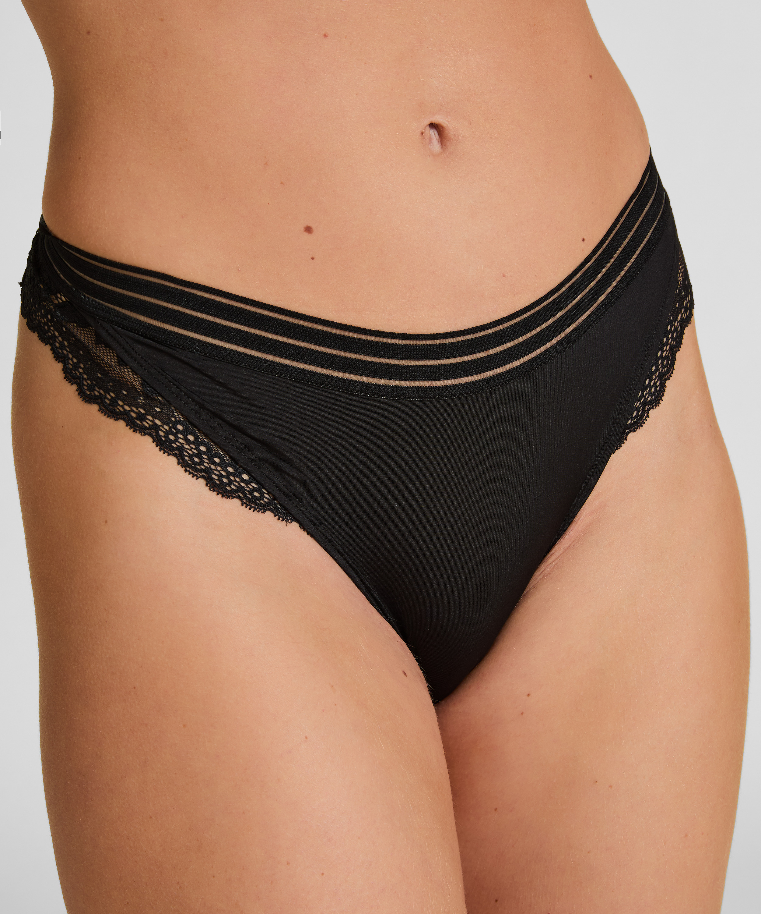 Silje Brazyliany Highleg, Czarny, main