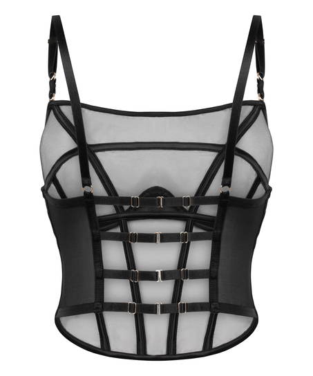 Biustonosz bustier Marie, Czarny