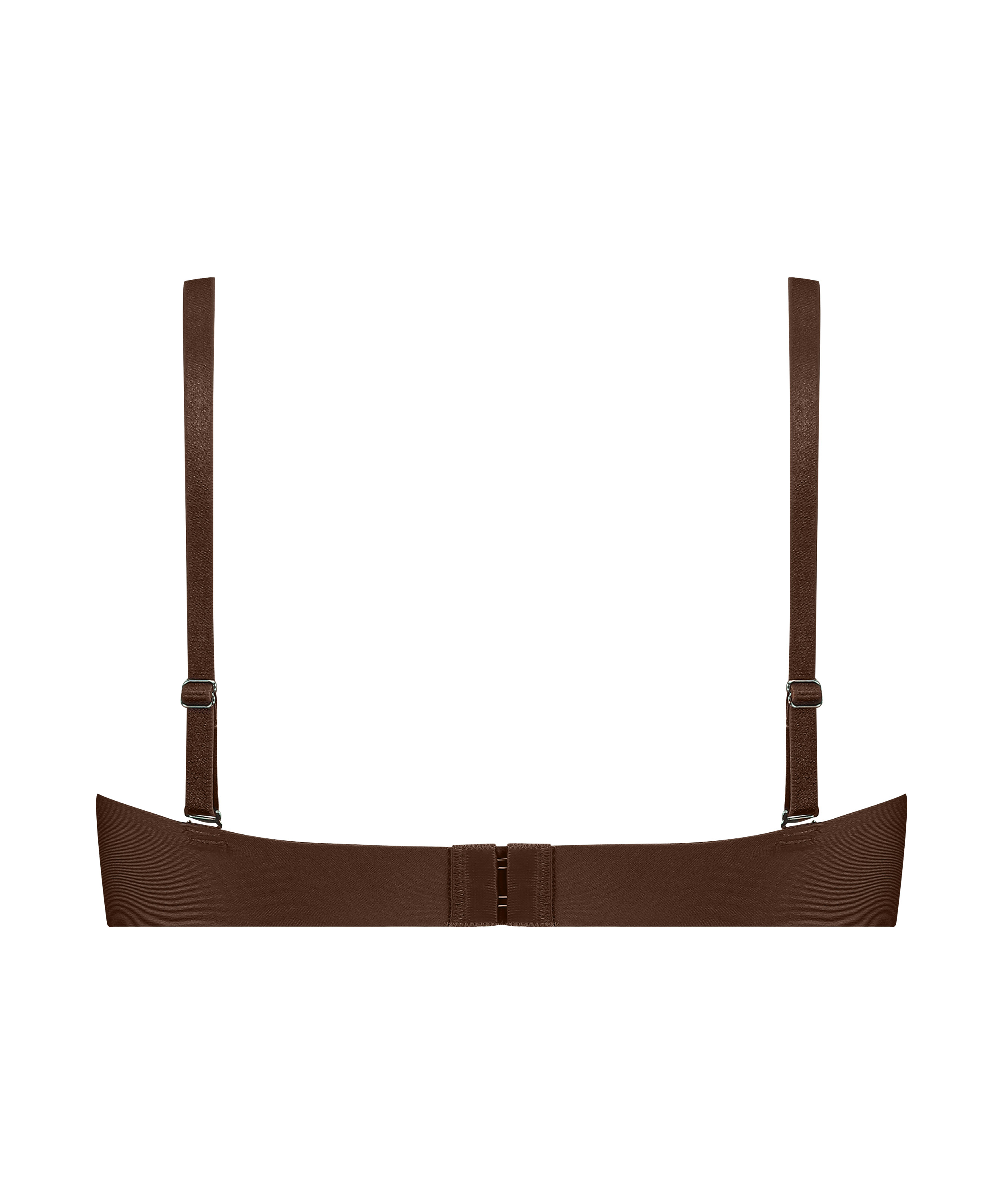 Usztywniany biustonosz z fiszbinami Jane bez ramiączek, Brązowy, main