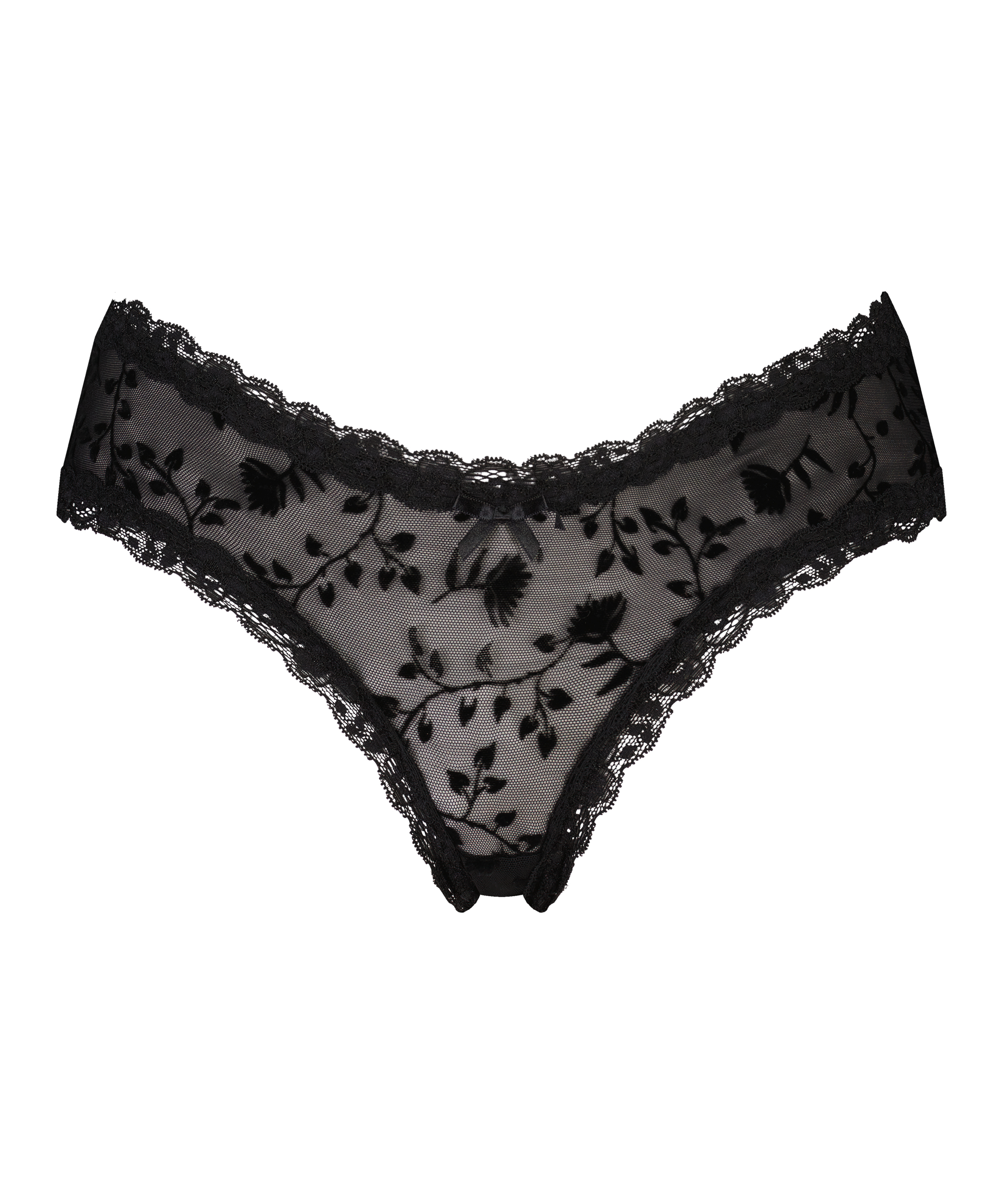 Brazyliany V-shape Mesh, Czarny, main