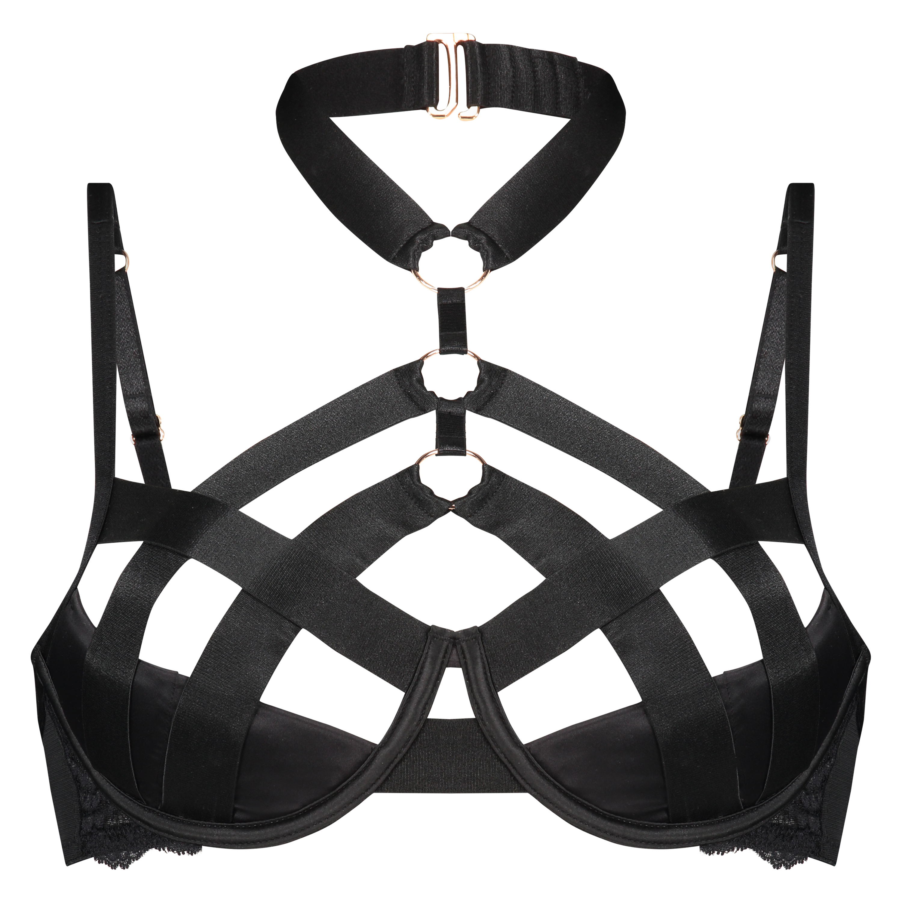 Lilith Non-Padded Underwired Bra, Czarny, main
