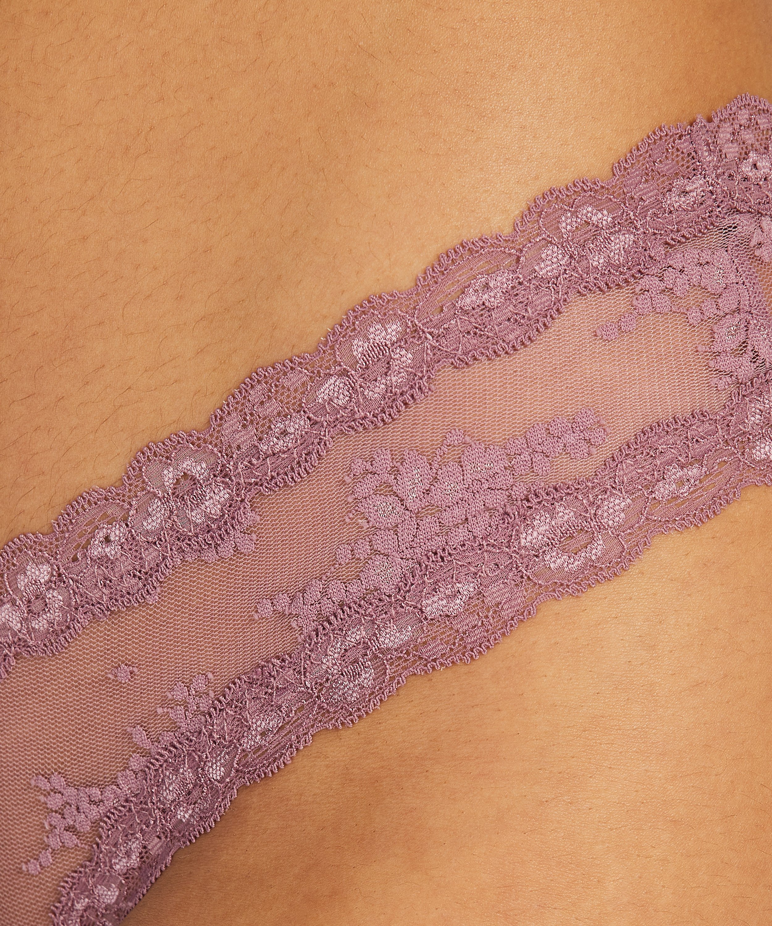 Brazyliany V-shape Mesh, Fioletowy, main