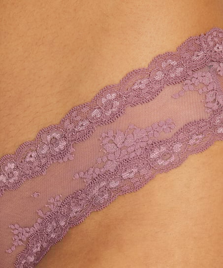 Brazyliany V-shape Mesh, Fioletowy