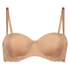 Angie Padded Strapless Underwired Bra, Beżowy