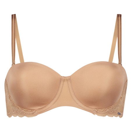Angie Padded Strapless Underwired Bra, Beżowy