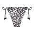 Majtki Bikini Cheeky Tanga Doha Zebra, Biały