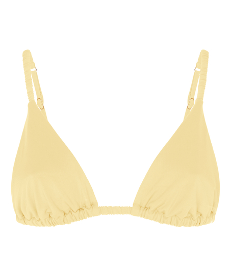 Tr&oacute;jkątny Biustonosz Bikini Riva, Ż&oacute;łty