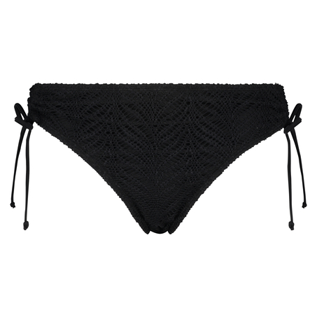 Szydełkowy d&oacute;ł od bikini Crochet, Czarny