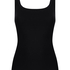 Singlet top z miękkiej bawełny, Czarny