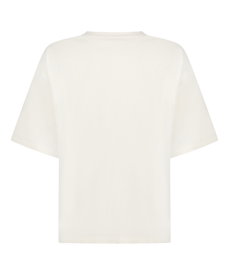 Pyjama Top Loose, Biały