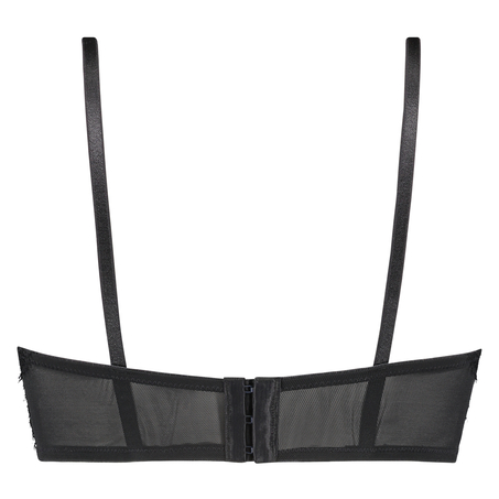 Valentina Padded Longline Underwired Bra, Czarny