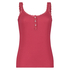 Singlet top cami rib lace, Czerwony