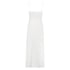 Long slip dress Modal lace, Biały