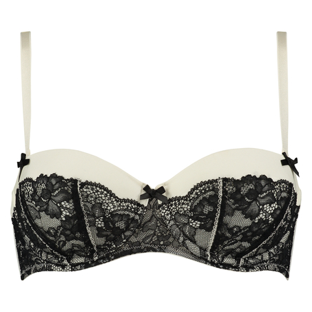Padded strapless underwired bra  Lenka, Biały