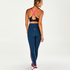HKMX high-waist sports leggings, Niebieski