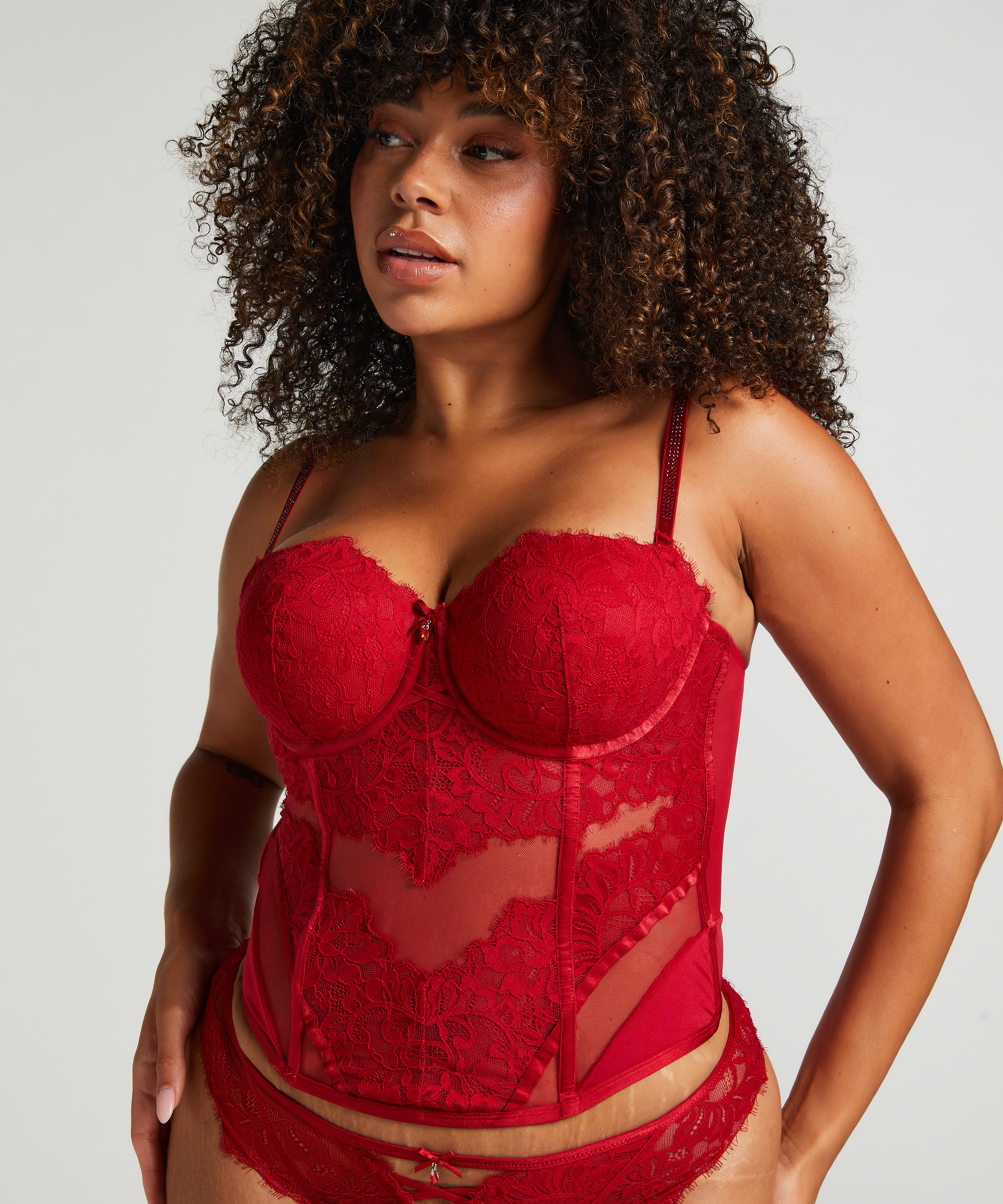 Bustier Charlotta, Czerwony, main