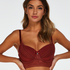 Padded Longline Underwired Bra Winnie I AM, Czerwony